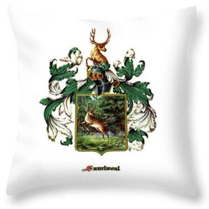 Swartwout Coat of Arms Throw Pillow