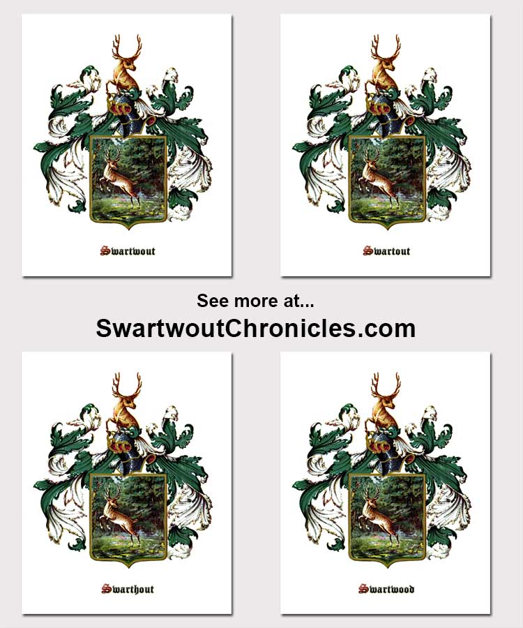 Swartwwout, Swartout, Swarthout, Swartwood Coat of Arms